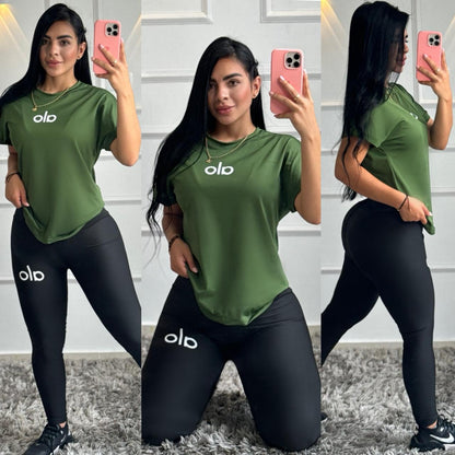 Conjunto Leggings Over Alo