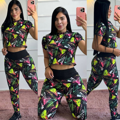 Conjunto De Leggings Estampado