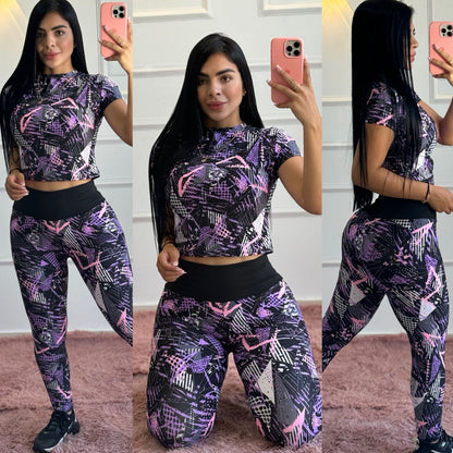 Conjunto De Leggings Estampado