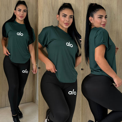 Conjunto Leggings Over Alo